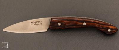 Couteau " Ariégeois " par la Coutellerie Savignac - Bois de fer et lame 14C28N