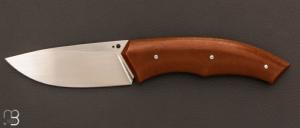  Couteau  "  Aurora " custom pliant par Mathis Poujol - Micarta Westinhouse et RWL-34