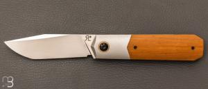   Couteau  "  Barlow " custom par Romain Lopez - Micarta Westinghouse et RWL34