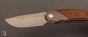   Couteau custom par Guy Poggetti - Micarta et Elmax