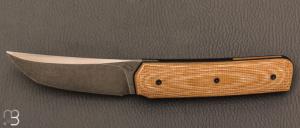    Couteau «  Small Sanjo  » par Guy Poggetti - Micarta et Elmax