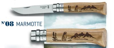  Couteau Opinel N°08 Marmotte Animalia