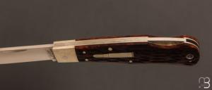    Couteau  "  Reminton Replica #107 " par Jess Horn - Jigged Bone et ATS-34