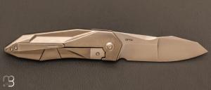    Couteau  "  Solid WE22028-2 " WE KNIFE - Gray Titanium et CPM 20CV