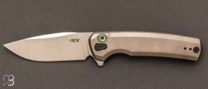   Couteau " ZT0044 Button lock " par ZERO TOLERANCE - CPM S45VN et titane