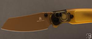 Couteau " Cicada's wing amber " par Bestech Knives - BMK06D