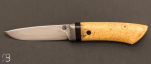  Couteau  "  Droit " loupe de buis et C130 de Jean Paul Sire