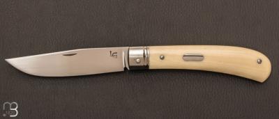 Couteau  "  Pièce Unique " custom par Laurent Gaillard - Micarta et 14c28N