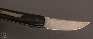   Couteau " Sanjo " custom Micarta et Elmax par Guy Poggetti