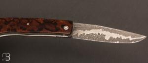    Couteau  "  Talar " custom par Anthony Brochier - Ironwood et lame damas