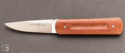 Couteau Liner-Lock de Andréa Paini - Micarta miel