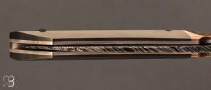 Couteau " Balrog L " Zirconium et Damas par Florian Keller