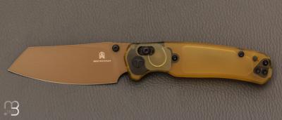 Couteau " Cicada's wing amber " par Bestech Knives - BMK06D