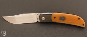   Couteau " Foxy " custom par Maxime Belzunce - Micarta et RWL34