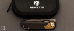  Couteau  " Peregrine RTT1-B " par Remette RT - Titane et lame en M390