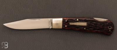    Couteau  "  Reminton Replica #107 " par Jess Horn - Jigged Bone et ATS-34