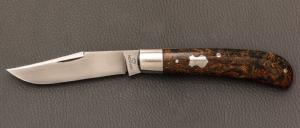 Couteau " custom slipjoint " par Don Hanson III - Rag Micarta et lame en W2