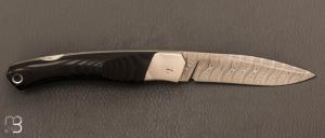   Couteau " 1820 Berthier " par Charles Bennica - G10 et Damasteel