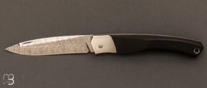  Couteau " 1820 Berthier " Prototype Cran carré par Charles Bennica - G10 et lame en Damasteel