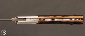 Couteau " Barlow " de Ken Steigerwalt - Amber Stag et RWL-34