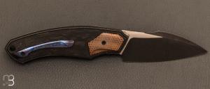   Couteau  "  Davless Superconductor " liner lock par CKF Knives et David LESPECT