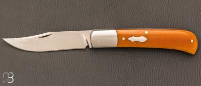    Couteau " Slipjoint" pliant fait main par Thierry Chevron - Micarta Westinhouse et RWL-34