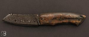  "Custom " knife by Berthelemy Gabriel - La Forge Agab - Mammoth ivory and damascus