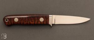 Couteau  "  Bill's Drop Point Hunter " custom par Steven R. Johnson - Snakewood