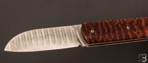 Couteau " Bull " custom de David Margrita - Mbull Knives - Amourette et lame damas