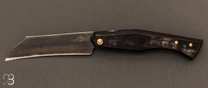   Couteau " Eustache " piémontais par Geoffroy Gautier - Corne noire