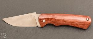 Couteau " Le 05 " par MTBlades Benjamin Thuillier - Micarta et lame en 14C28