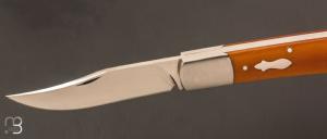    Couteau " Slipjoint" pliant fait main par Thierry Chevron - Micarta Westinhouse et RWL-34