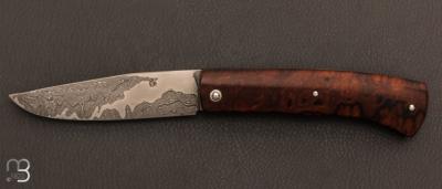    Couteau  "  Talar " custom par Anthony Brochier - Ironwood et lame damas