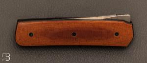 Couteau « Small Sanjo » par Guy Poggetti - Micarta Vintage et Elmax