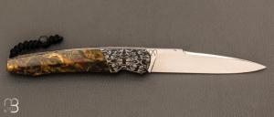 Couteau " Typhon " par Florian Keller - Micarta WW2 et lame en RWL34