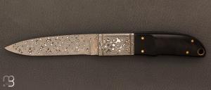   Couteau  " intégral damas " par Friedrich SCHNEIDER 