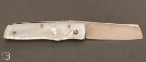 Couteau de poche Piémontais de Richard Ciachera - Nacre & XC75