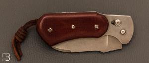    Couteau  "  BabiRoussa " par Éric Parmentier - Micarta