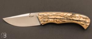  Couteau "  Furax " custom par Frédéric Augé - Mammouth stabilisé et 90mcv8
