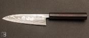Couteau Japonais Kanetsune Blue Paper Steel N°2 damas  - Petty 135 mm