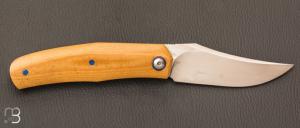    Couteau  "  Stan " custom par Maxime Belzunce - Micarta et lame en RWL34