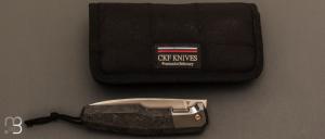   Couteau "  Fif23 by CKF " zirconium et fibre de carbone marble par CKF Knives et Philippe Jourget