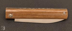 Couteau " L'Olonnois " de L'atelier du capitaine - Micarta sable