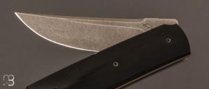   Couteau " Sanjo " custom Micarta et Elmax par Guy Poggetti