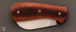  Couteau  "  Tarasque " custom de David Margrita - Mbull Knives - Micarta vintage et 14c28N