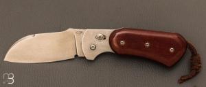    Couteau  "  BabiRoussa " par ric Parmentier - Micarta