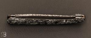  Couteau " Le Passager " de Pierre Thomas - Atelier Odae - Fatcarbon Dark Matter White et 14c28n