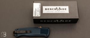    Couteau automatique OTF BENCHMADE " SHOOTOUT " CRATER BLUE GRIVORY® - Tanto Blade - 5370FE-01