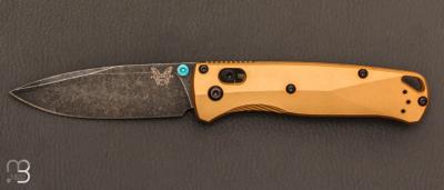   Couteau " Bugout® Burnt Brass Aluminium " 535BK-07 par BENCHMADE