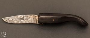 Couteau " Cachalot 10cm " par Farol - bne et lame damas